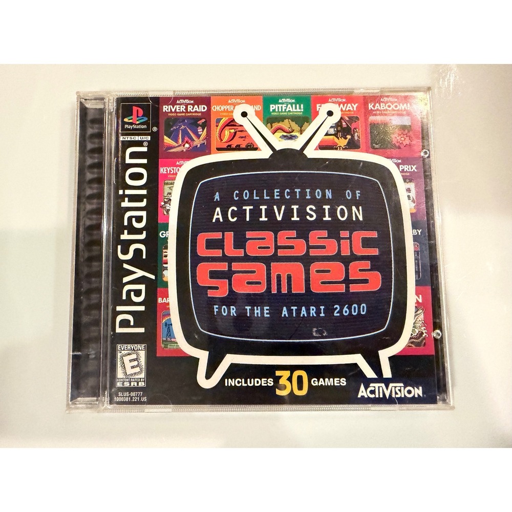 Activision Classic Games Atari 2600 Sony PlayStation 1 PS1 SLUS-00777 Retro 1999